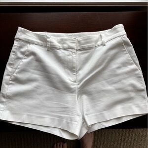 LOFT Riviera Classic Fit White Shorts